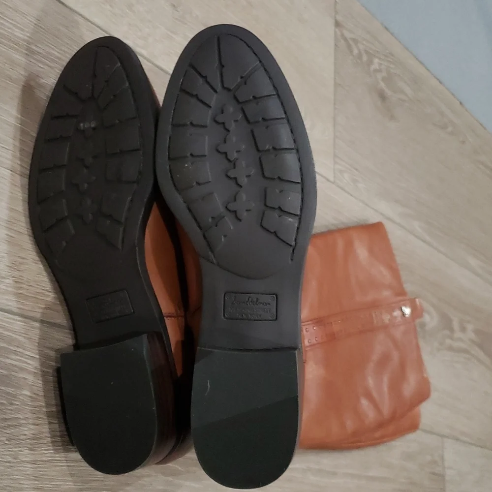 Sam Edelman Brown Heeled Knee High Boots 7.5 - Picture 4 of 12